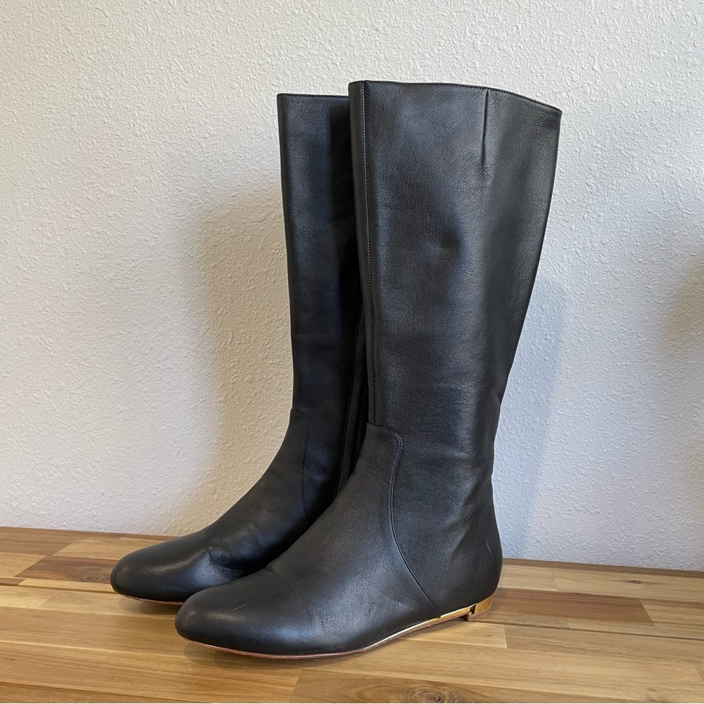 Cole Haan Astoria Air Tall Low Heel Leather Boots